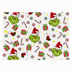 Grinch Pattern Large Glasses Cloth (2-side) by Valentinaart