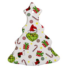 Grinch Pattern Ornament (christmas Tree)  by Valentinaart