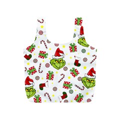 Grinch Pattern Full Print Recycle Bags (s)  by Valentinaart