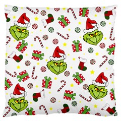 Grinch Pattern Standard Flano Cushion Case (two Sides) by Valentinaart