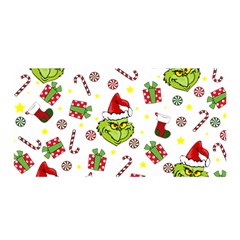 Grinch Pattern Satin Wrap by Valentinaart