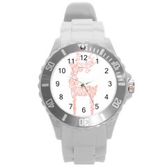 Img 1038 Round Plastic Sport Watch (l) by Felisha