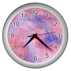 Mr  Hughes Blues Wall Clocks (silver) 