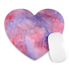 Mr  Hughes Blues Heart Mousepads by SimpleBeeTree