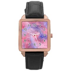 Mr  Hughes Blues Rose Gold Leather Watch  by SimpleBeeTree