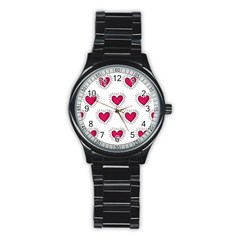 All Cards 09 Stainless Steel Round Watch