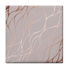 Rose Gold, Wave,beautiful,feminine,chic,elegant,metallic,modren,wedding,pink,trendy Tile Coasters by NouveauDesign