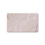 Rose gold, wave,beautiful,feminine,chic,elegant,metallic,modren,wedding,pink,trendy Magnet (Name Card) Front