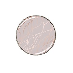 Rose Gold, Wave,beautiful,feminine,chic,elegant,metallic,modren,wedding,pink,trendy Hat Clip Ball Marker by NouveauDesign