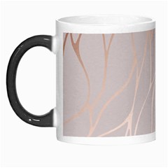 Rose Gold, Wave,beautiful,feminine,chic,elegant,metallic,modren,wedding,pink,trendy Morph Mugs by NouveauDesign