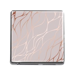 Rose Gold, Wave,beautiful,feminine,chic,elegant,metallic,modren,wedding,pink,trendy Memory Card Reader (square) by NouveauDesign