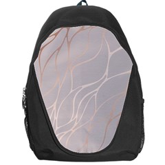 Rose Gold, Wave,beautiful,feminine,chic,elegant,metallic,modren,wedding,pink,trendy Backpack Bag by NouveauDesign