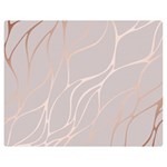 Rose gold, wave,beautiful,feminine,chic,elegant,metallic,modren,wedding,pink,trendy Double Sided Flano Blanket (Medium)  60 x50  Blanket Front