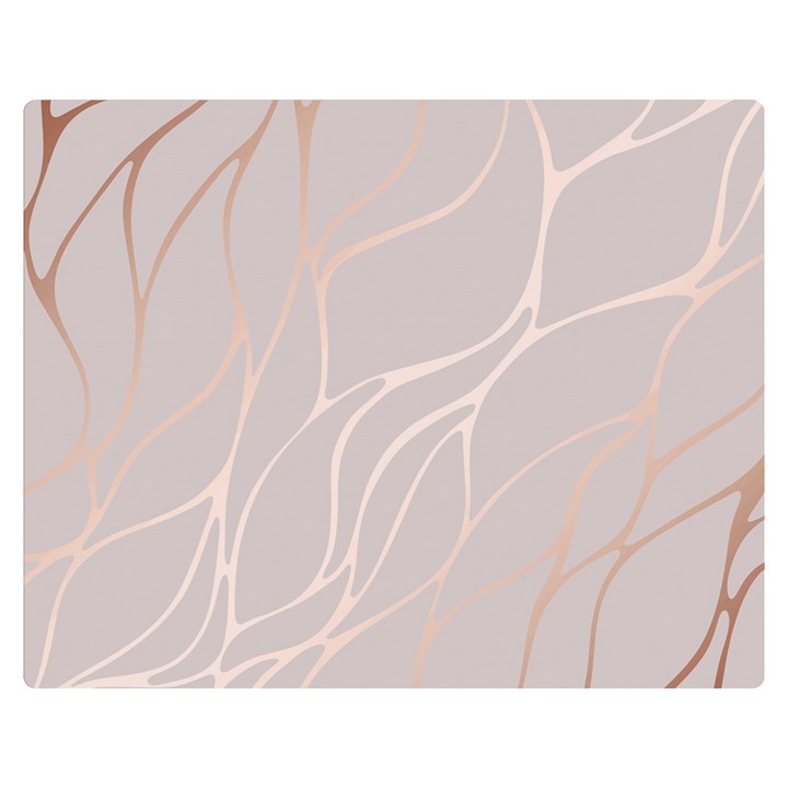 Rose gold, wave,beautiful,feminine,chic,elegant,metallic,modren,wedding,pink,trendy Double Sided Flano Blanket (Medium) 