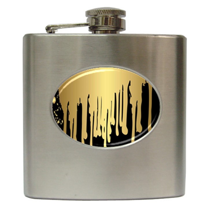 drip cold Hip Flask (6 oz)