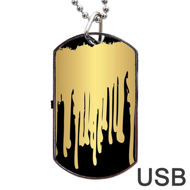 drip cold Dog Tag USB Flash (Two Sides)