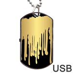 drip cold Dog Tag USB Flash (Two Sides) Back