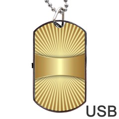 Gold8 Dog Tag Usb Flash (two Sides) by NouveauDesign