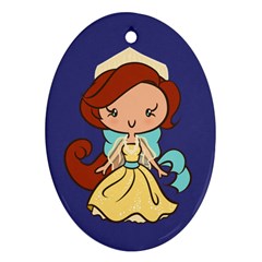 Russian Princess Cutie Oval Ornament