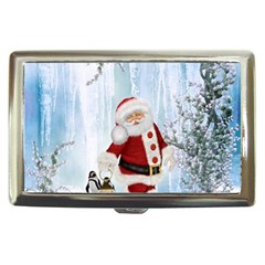 Santa Claus With Funny Penguin Cigarette Money Cases by FantasyWorld7