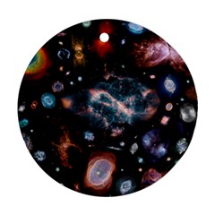 Galaxy Nebula Ornament (round) by Celenk