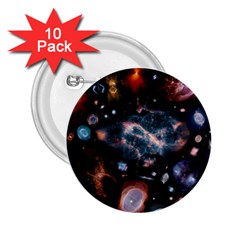 Galaxy Nebula 2 25  Buttons (10 Pack)  by Celenk