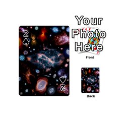 Galaxy Nebula Playing Cards 54 (mini)  by Celenk