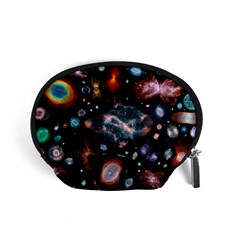 Galaxy Nebula Accessory Pouches (small)  by Celenk