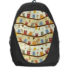 Autumn Owls Pattern Backpack Bag by Celenk