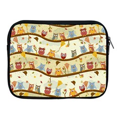 Autumn Owls Pattern Apple Ipad 2/3/4 Zipper Cases by Celenk