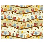 Autumn Owls Pattern Double Sided Flano Blanket (Medium)  60 x50  Blanket Front