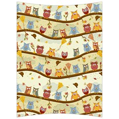 Autumn Owls Pattern Back Support Cushion