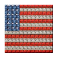 Geometricus Usa Flag Tile Coasters