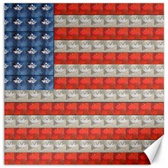 Geometricus Usa Flag Canvas 16  X 16   by Celenk