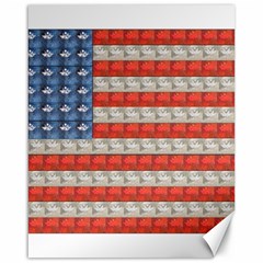 Geometricus Usa Flag Canvas 16  X 20   by Celenk