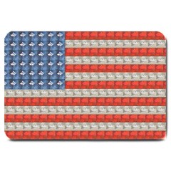 Geometricus Usa Flag Large Doormat  by Celenk