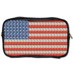 Geometricus Usa Flag Toiletries Bags 2-side by Celenk