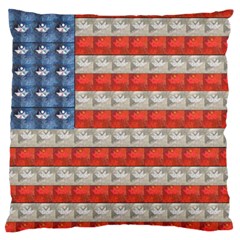 Geometricus Usa Flag Large Cushion Case (one Side)