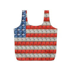 Geometricus Usa Flag Full Print Recycle Bags (s)  by Celenk