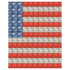 Geometricus Usa Flag Drawstring Bag (small) by Celenk