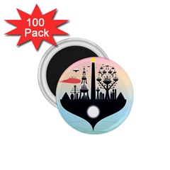 Future City 1 75  Magnets (100 Pack) 