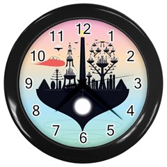 Future City Wall Clocks (black)