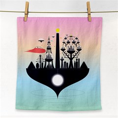 Future City Face Towel