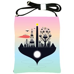 Future City Shoulder Sling Bags by Celenk