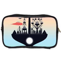 Future City Toiletries Bags 2-side by Celenk