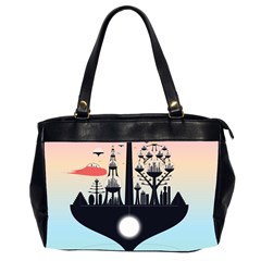 Future City Office Handbags (2 Sides)  by Celenk