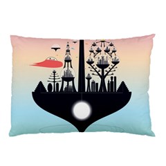 Future City Pillow Case (two Sides) by Celenk