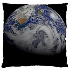 A Sky View Of Earth Large Flano Cushion Case (one Side) by Celenk