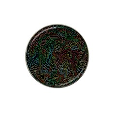 Zigs And Zags Hat Clip Ball Marker by Celenk