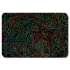 Zigs And Zags Large Doormat  by Celenk